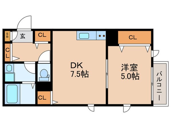 La-Crea塚本の物件間取画像